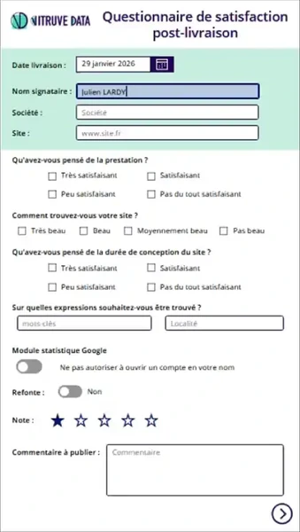 POC Questionnaire de satisfaction